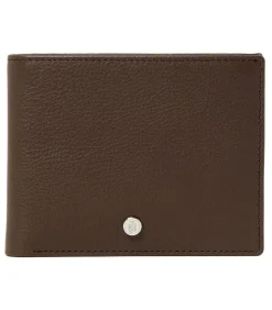 Portefeuille Button Brown