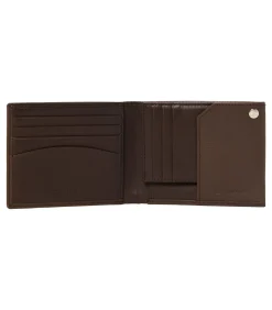 Portefeuille Button Brown