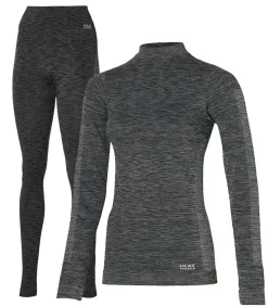 Premium Complete Thermoset Dames Zwart Melange