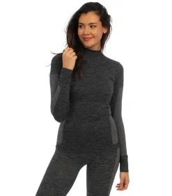 Premium Complete Thermoset Dames Zwart Melange