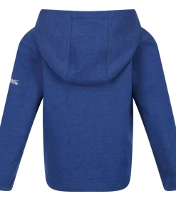 PRINTED - Trui met kap - Blauw