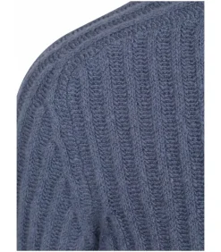 Pullover Boiled Wool Blauw
