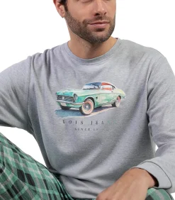 Pyjama broek top lange mouwen Vintage Car Lois