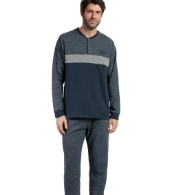 Pyjama broek top lange mouwen Grigio