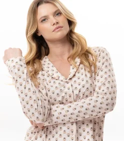 Pyjama met knopen van modal katoen TEA TIME 106