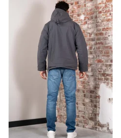 Rainforest winter - dark grey solid