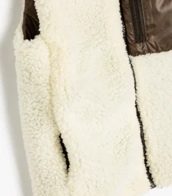 Rechte kraag-volledige ritssluiting Puffer Weste Anorak