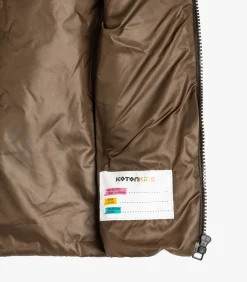 Rechte kraag-volledige ritssluiting Puffer Weste Anorak