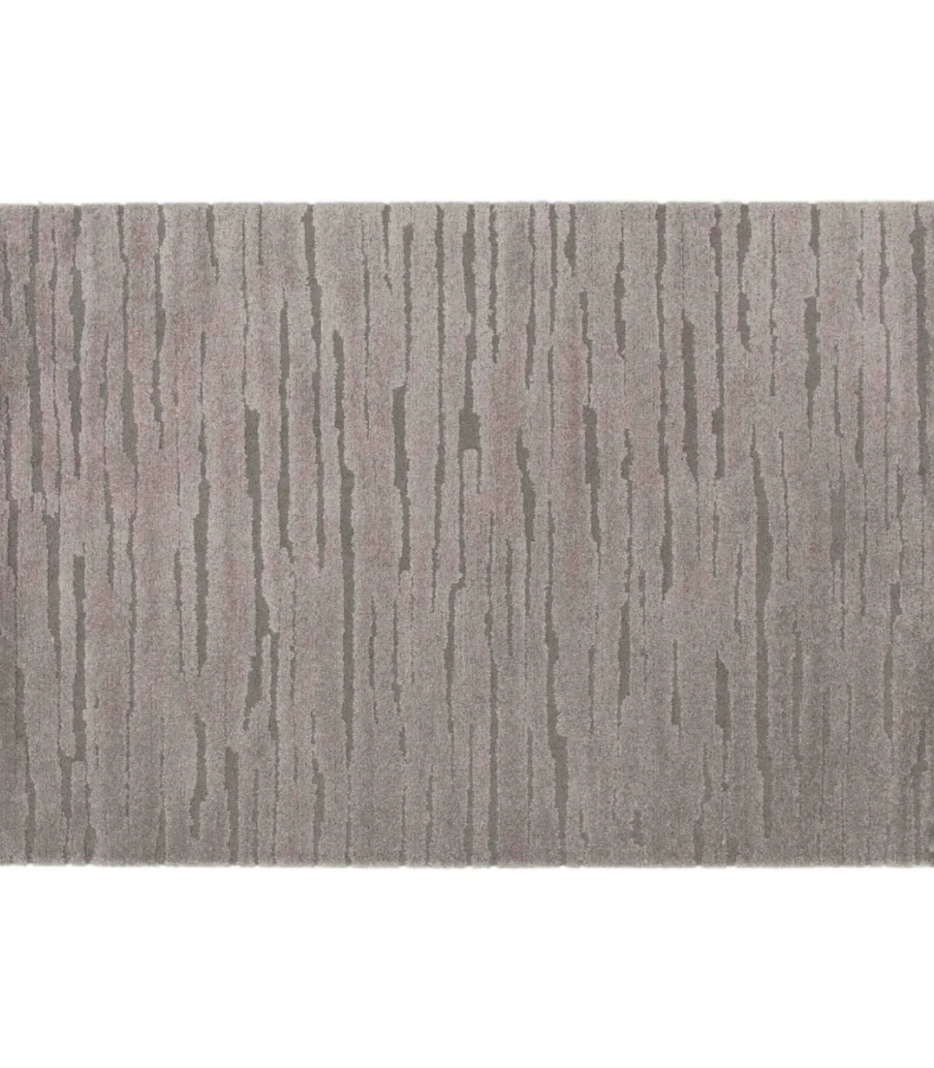 Rechthoekig laagpolig vloerkleed effen grijs patroon 160 x 230 cm