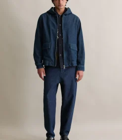 Regular spijkerjas met capuchon