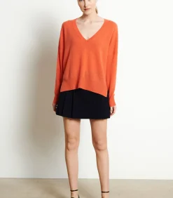 RIA 3 Diepe V-Hals Trui - 100% kasjmier