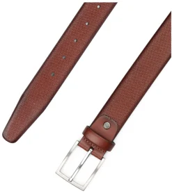 Riem Structuur Leer Cognac