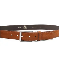 Riem Suède Leer Cognac