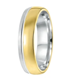 Ring 'Mallorca' Zilver - zilverkleurig-goudkleurig