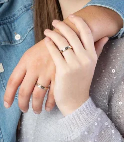 Ring 'Pamplona' Zilver - zilverkleurig-goudkleurig