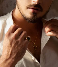 Ring Staal - goudkleurig