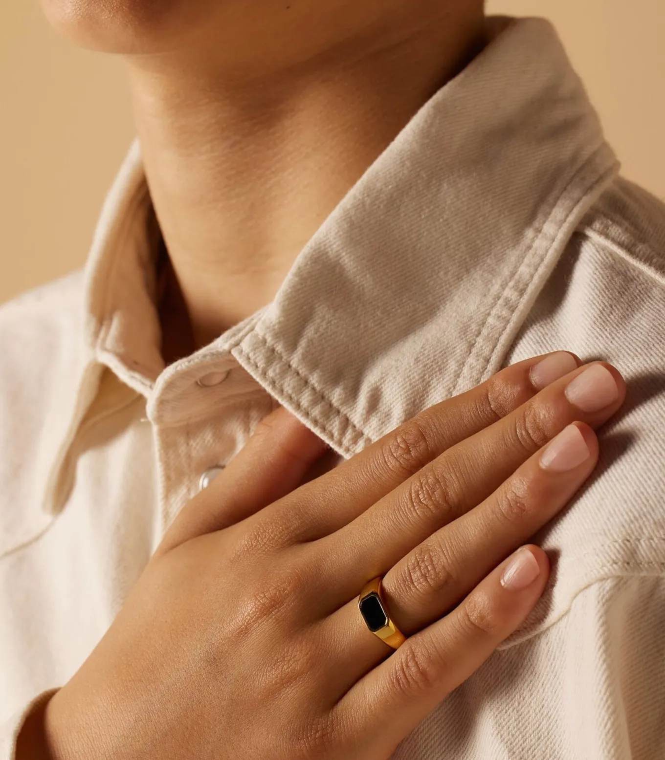 Ring Staal - Goudkleurig