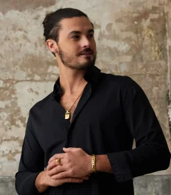 Ring Staal - goudkleurig