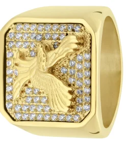 Ring Staal - goudkleurig