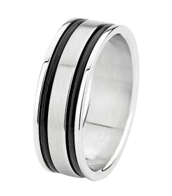 Ring Staal - zilverkleurig