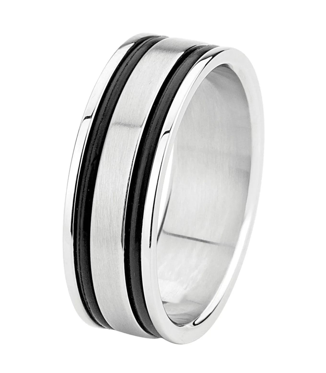 Ring Staal - zilverkleurig