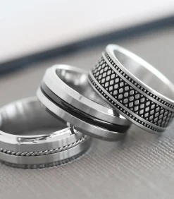 Ring Staal - zilverkleurig