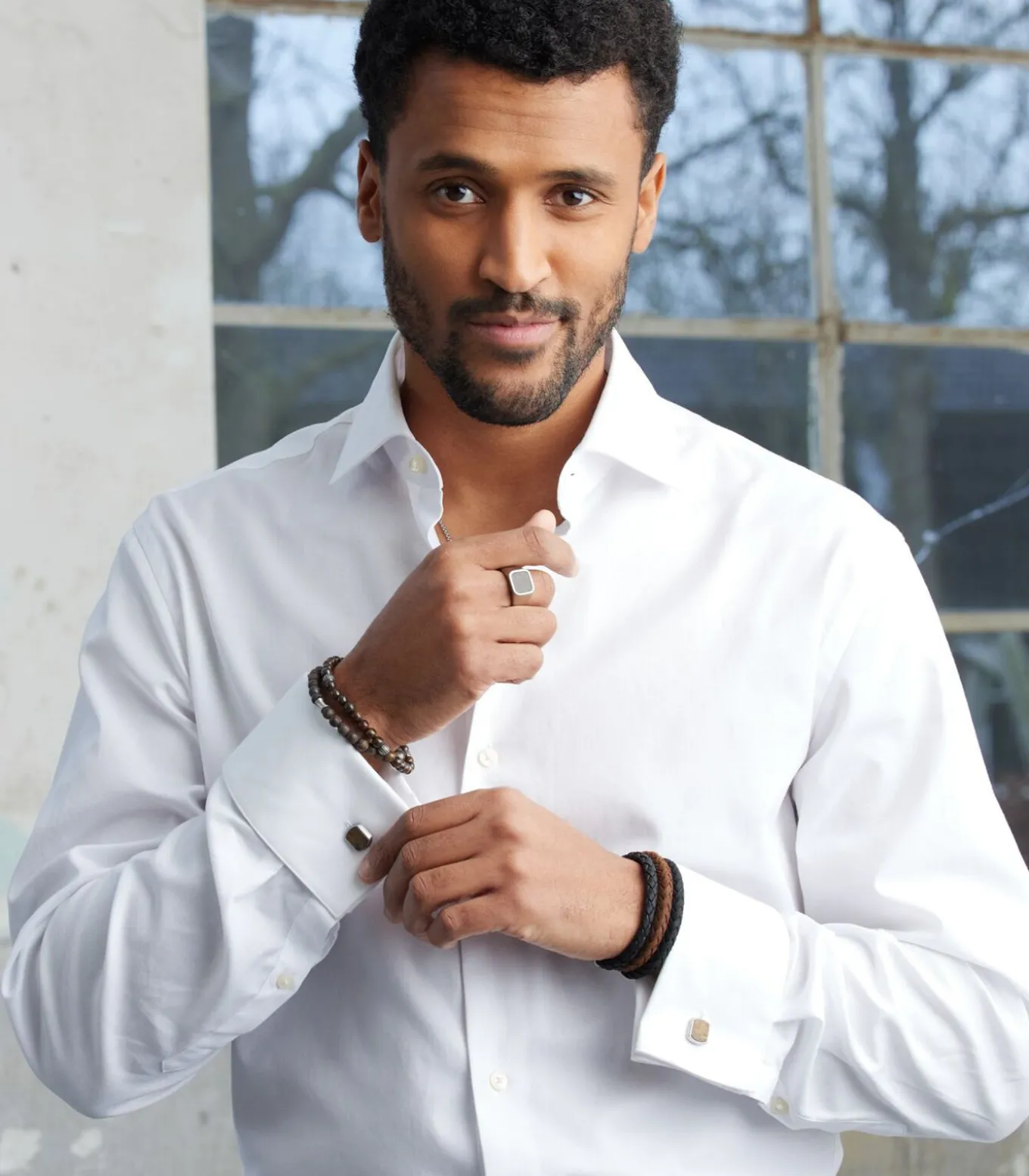 Ring Staal - zilverkleurig