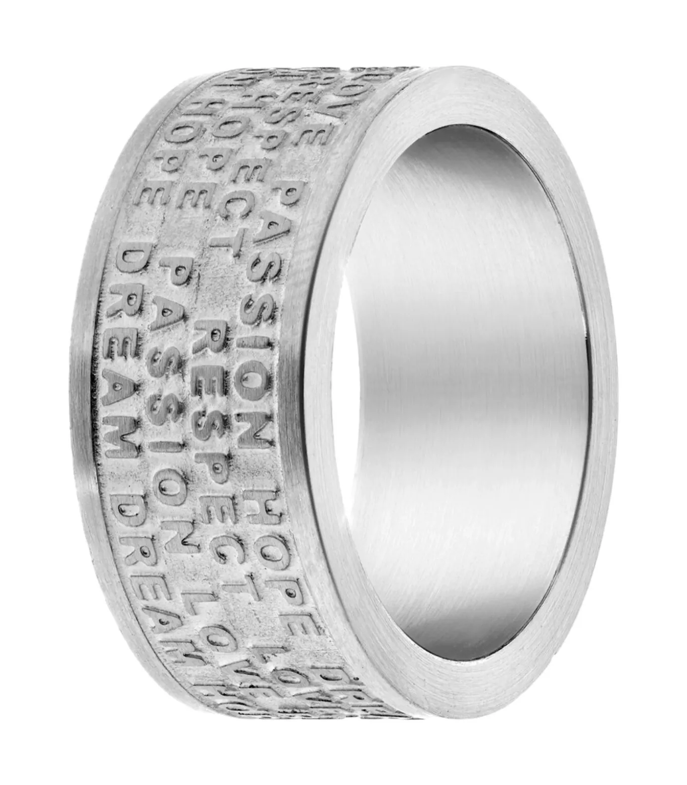 Ring Staal - zilverkleurig