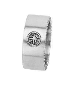 Ring voor mannen, roestvrij staal | Kompas