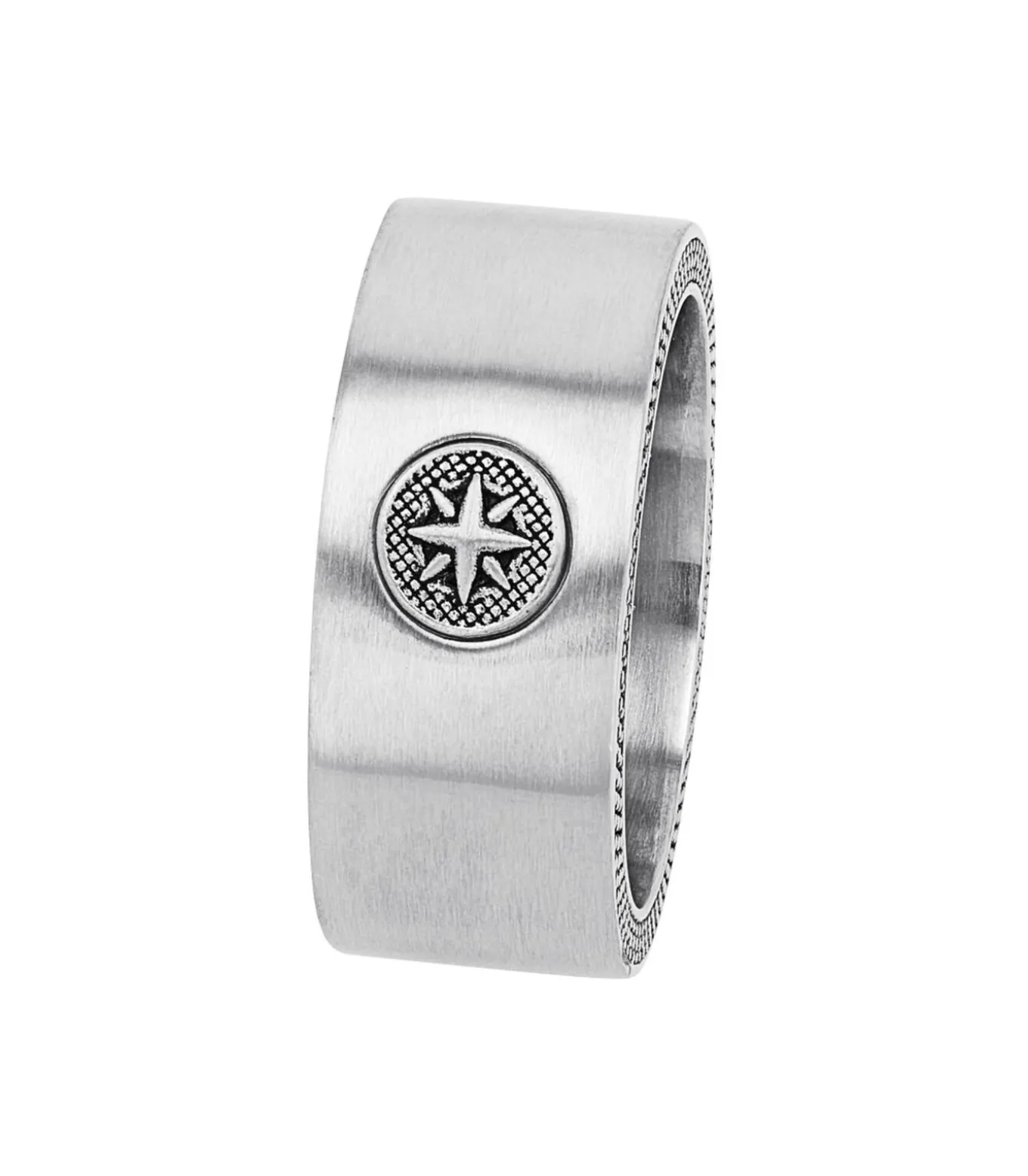 Ring voor mannen, roestvrij staal | Kompas