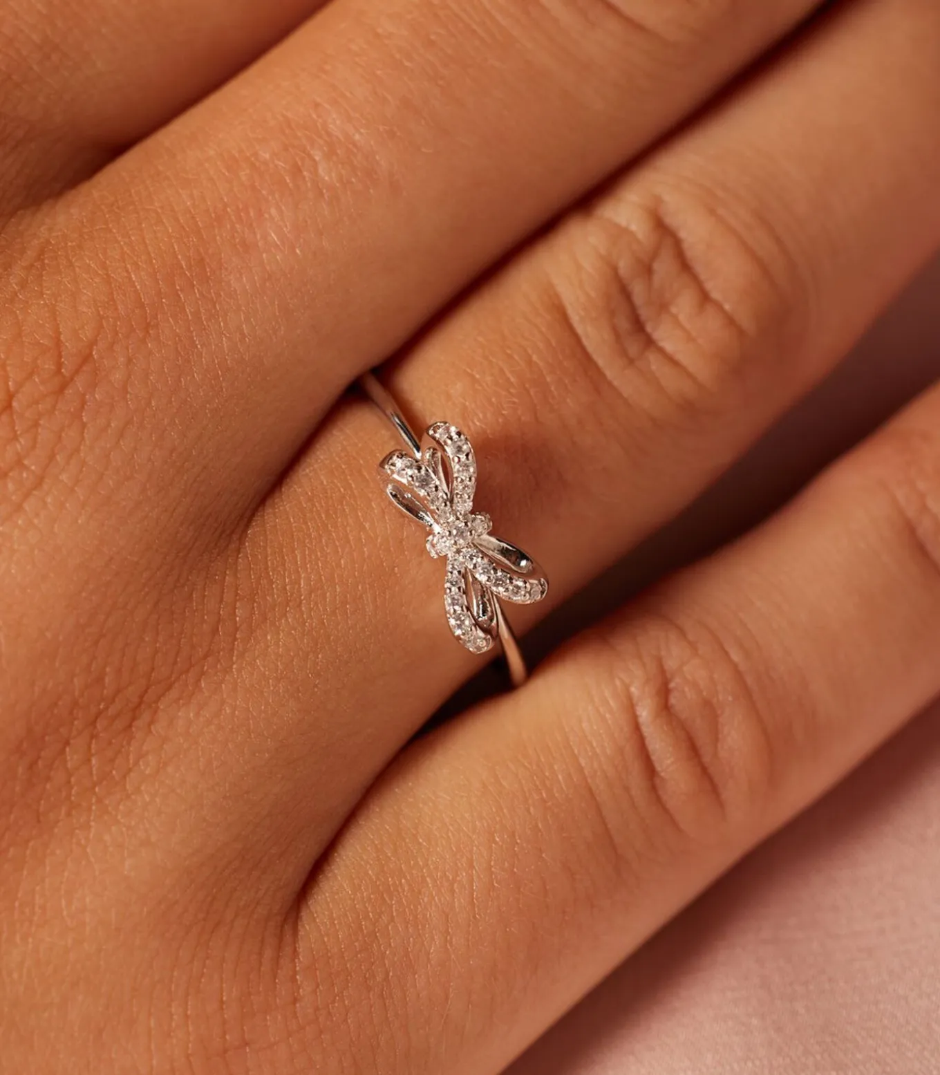 Ring Zilver - Strikje