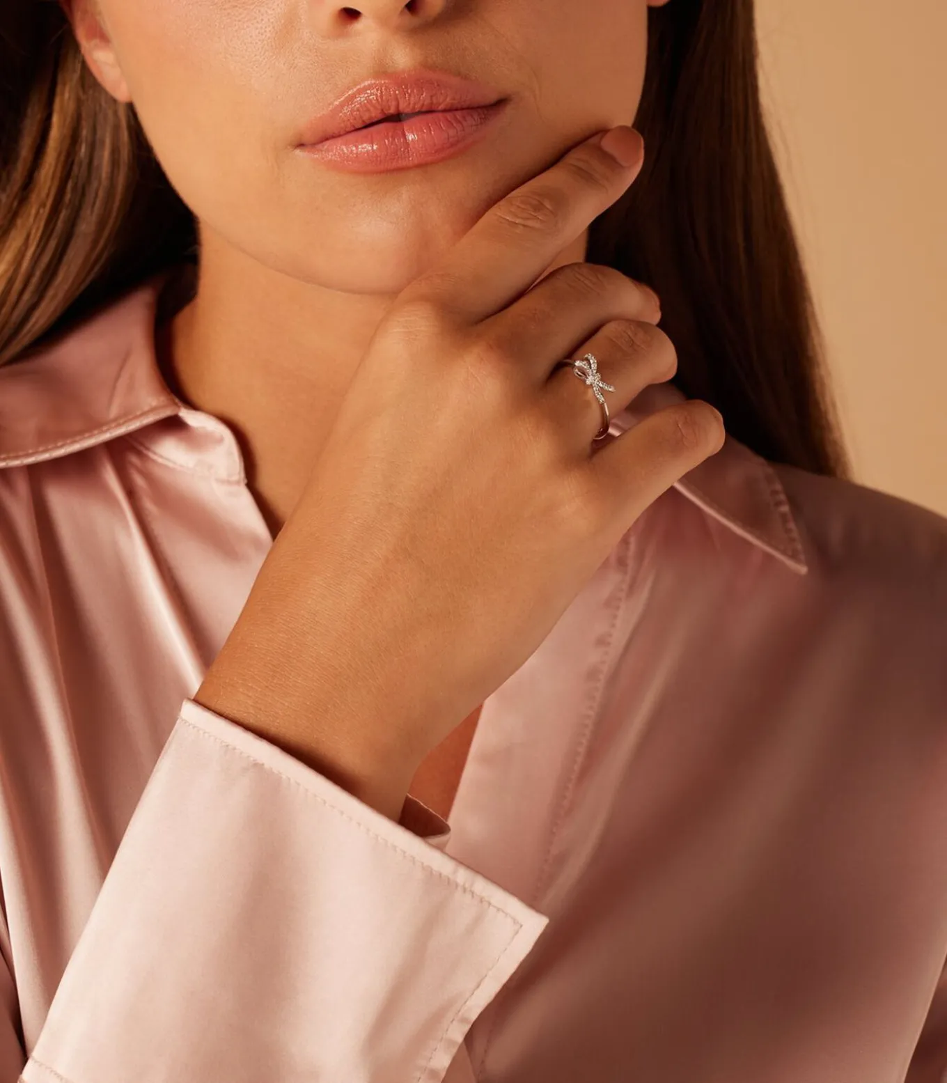 Ring Zilver - Strikje