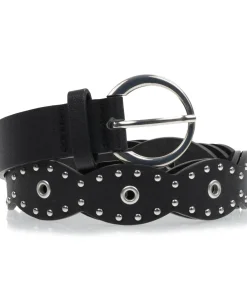 Rockriem voor dames Zwart leer