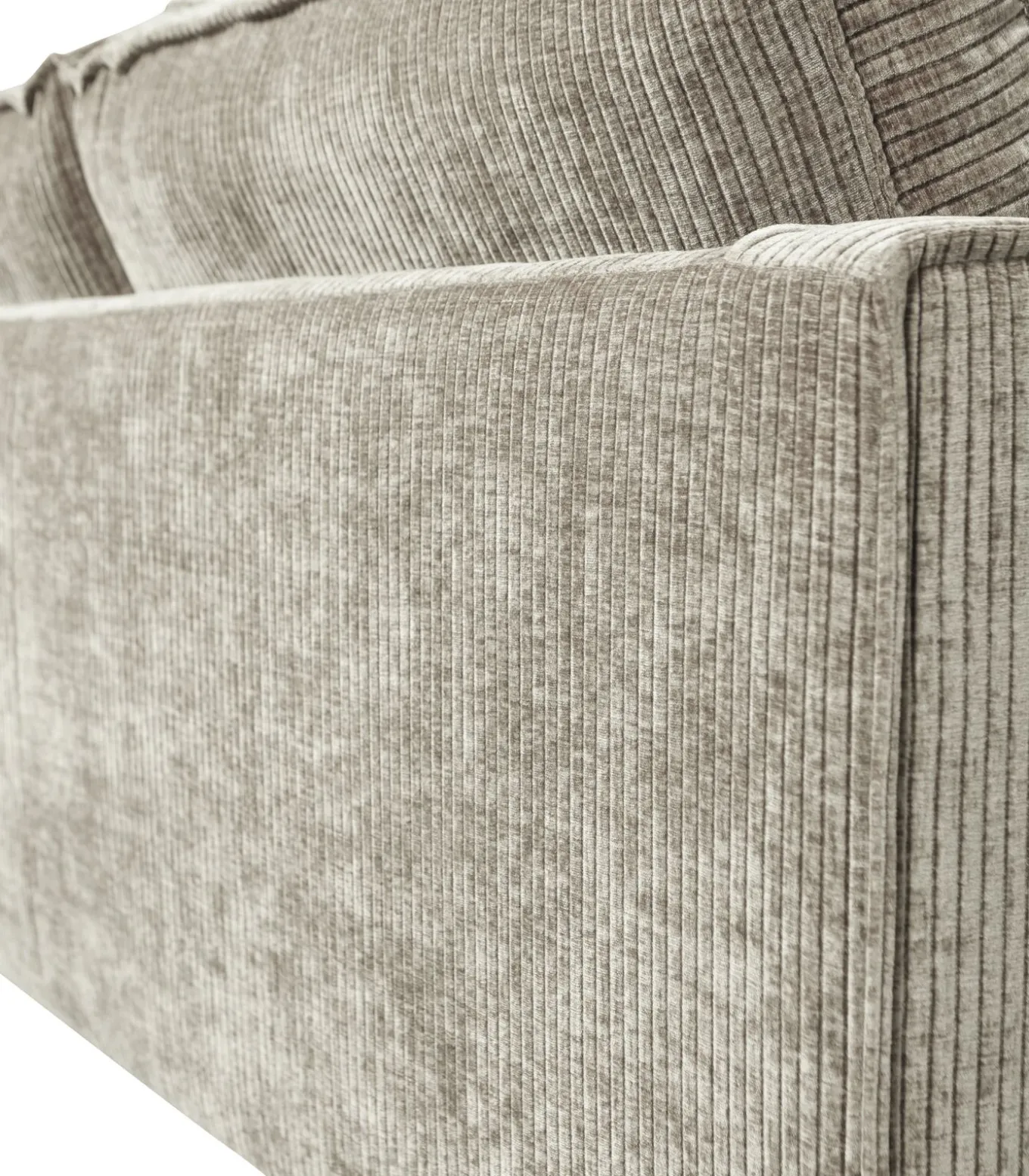 Rodeo Zits Bank - Ribstof - Donkerzand - 85x277x86