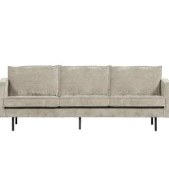 Rodeo Zits Bank - Ribstof - Donkerzand - 85x277x86