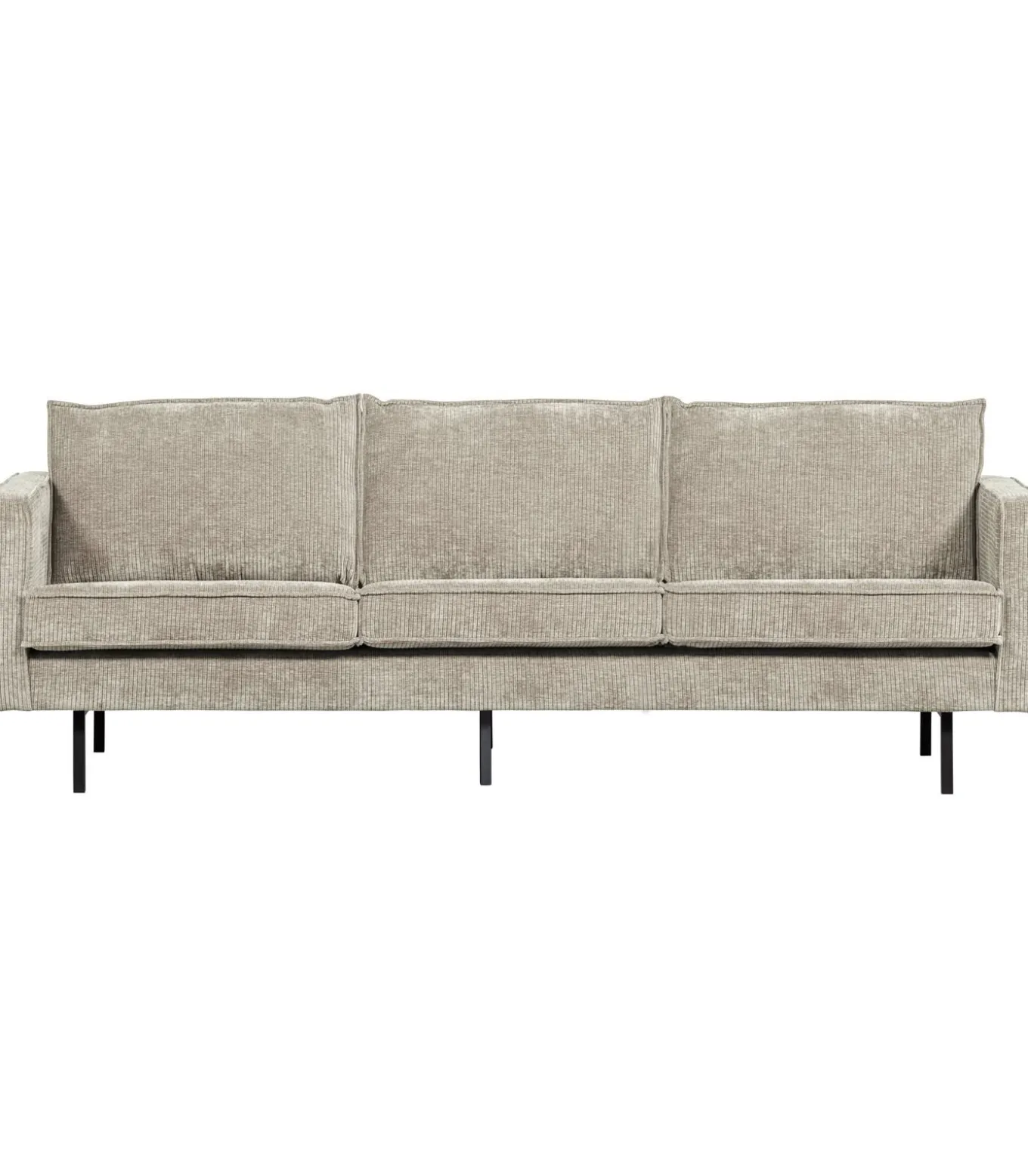 Rodeo Zits Bank - Ribstof - Donkerzand - 85x277x86