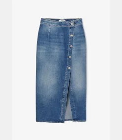 Rok recht van jeans RAPHA