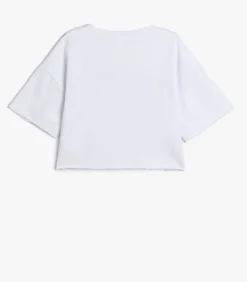 Ronde kraag Korte mouw T-shirt