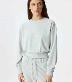 Ronde kraag Lange mouw Pyjama'S Gebreide Top