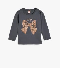 Ronde kraag Lange mouw T-shirt