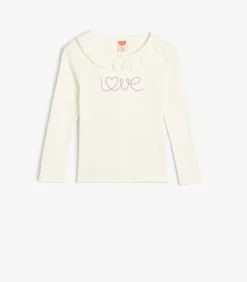 Ronde kraag Lange mouw T-shirt