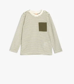 Ronde kraag Lange mouw T-shirt