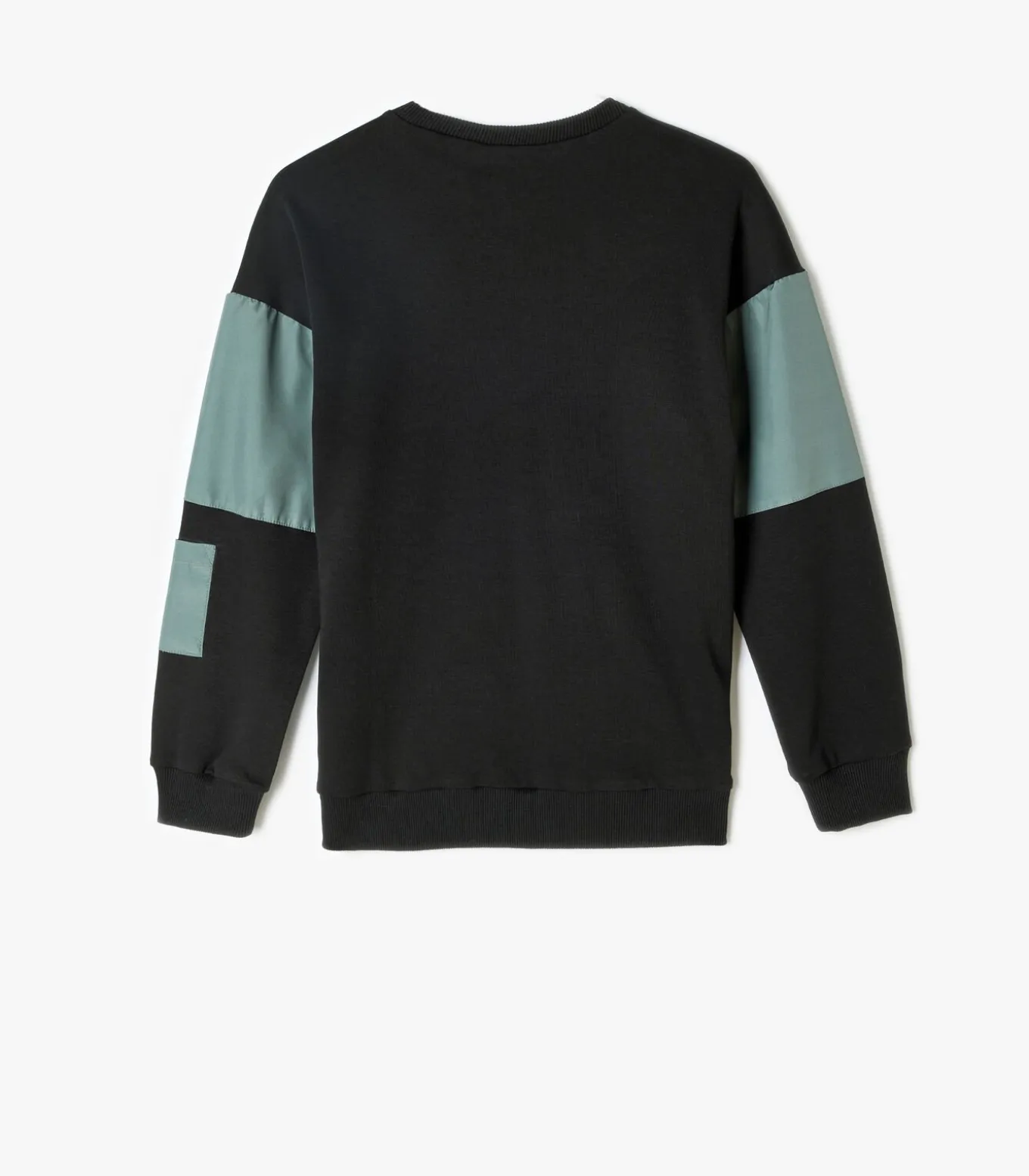 Ronde kraag Met gebruik van twee verschillende stoffen Sweatshirt