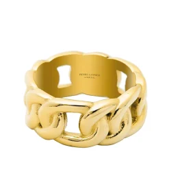 Roxane" Gouden Stalen Ketting Ring - BJ09A3203