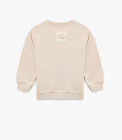 Roze Baby Sweater Lange Mouwen Borduursel Katoen