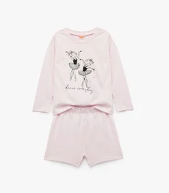 Roze Babyshort Elastische Taille Katoen