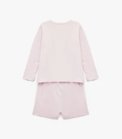 Roze Babyshort Elastische Taille Katoen