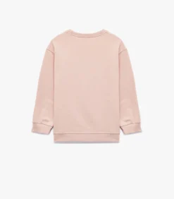 Roze Sweatshirt Meisjes Lange Mouwen Bedrukt Katoen