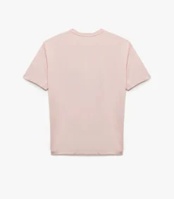 Roze T-shirt Korte Mouwen Bloemenprint