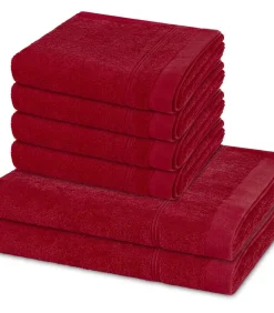 Rubin - 6-delige handdoeken set